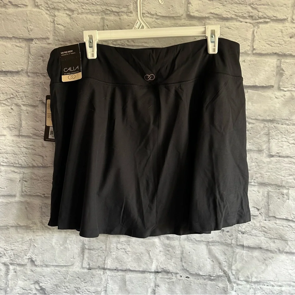 NEW WITH TAGS CALIA MOVE SKORT BLACK CAVIAR SIZE XL - Picture 6 of 8